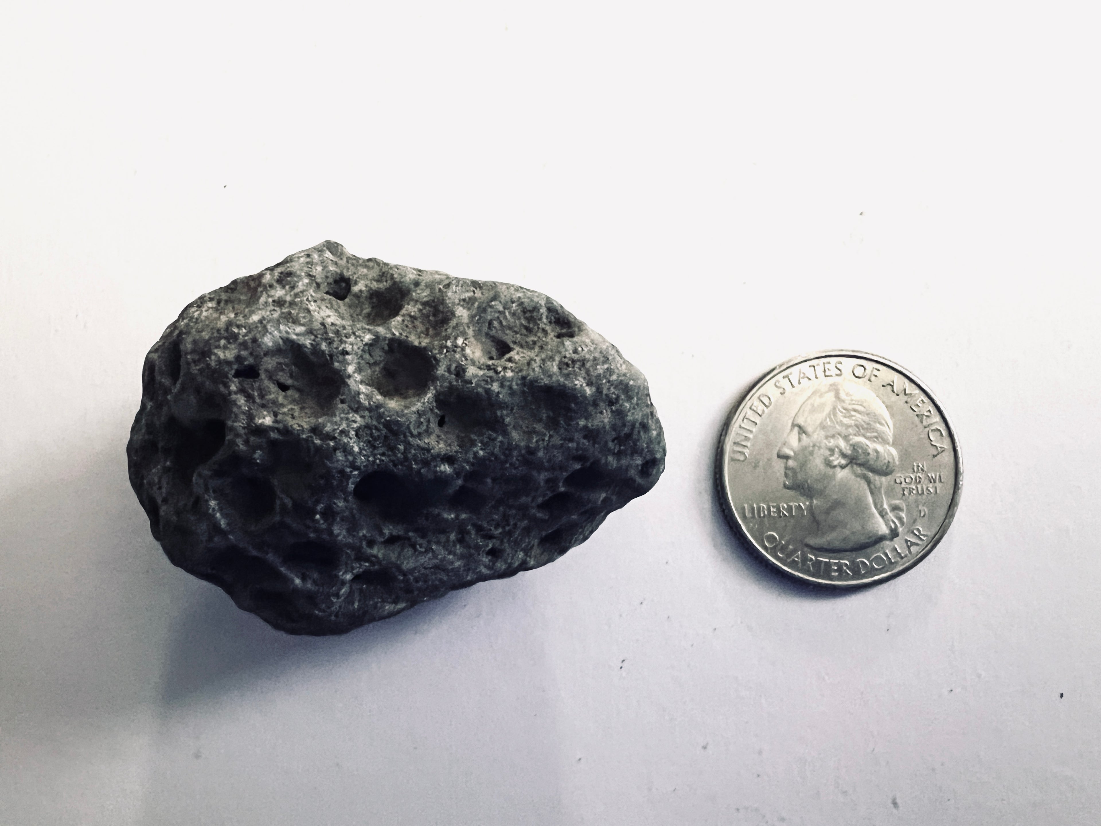 FAKE MOON ROCK - COMMEMORATIVE ARTIFACT #FM00013 - INDIANA