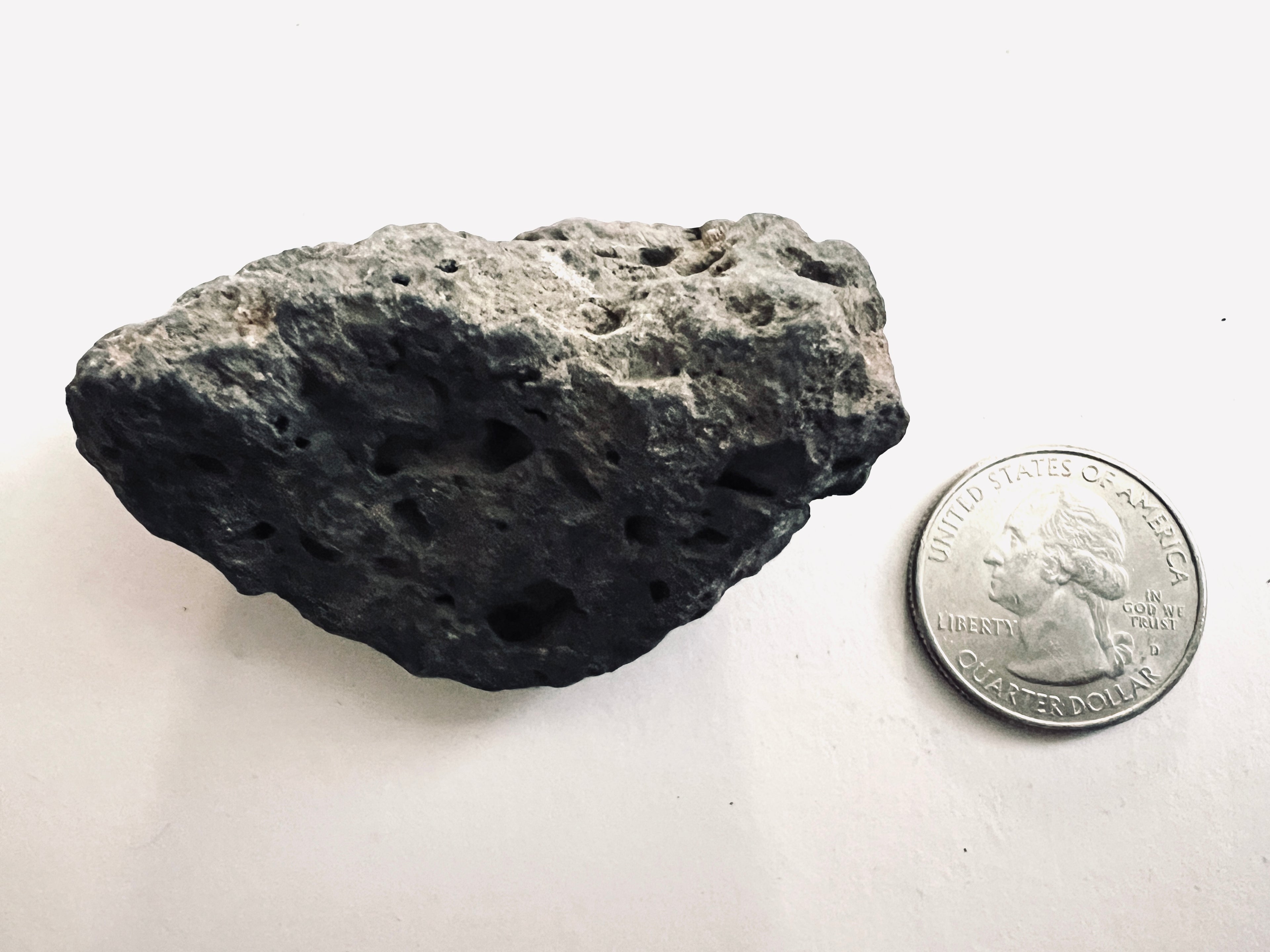 FAKE MOON ROCK - COMMEMORATIVE ARTIFACT #00017 - GEORGIA