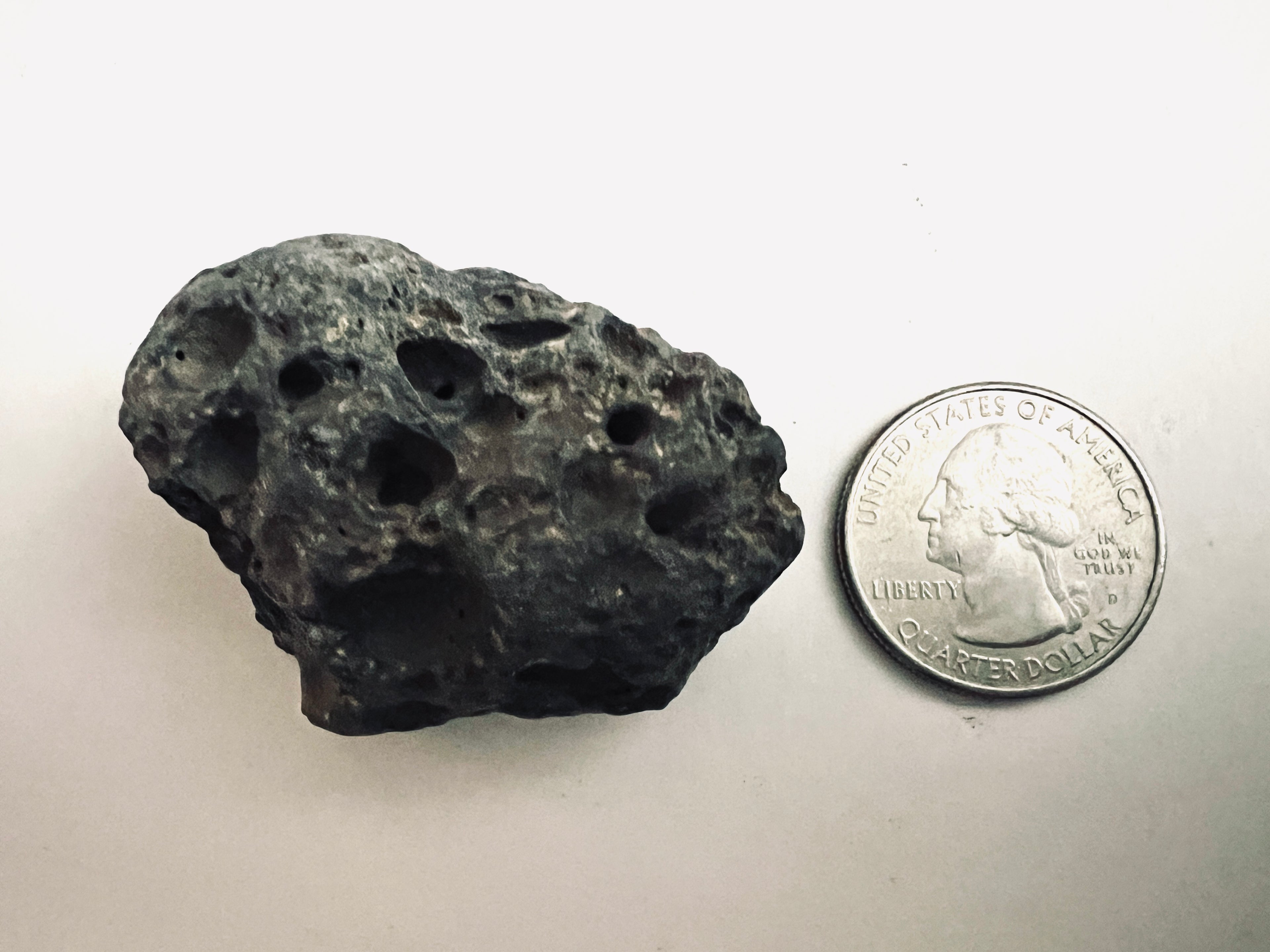 FAKE MOON ROCK - COMMEMORATIVE ARTIFACT #FM00028 - MICHIGAN