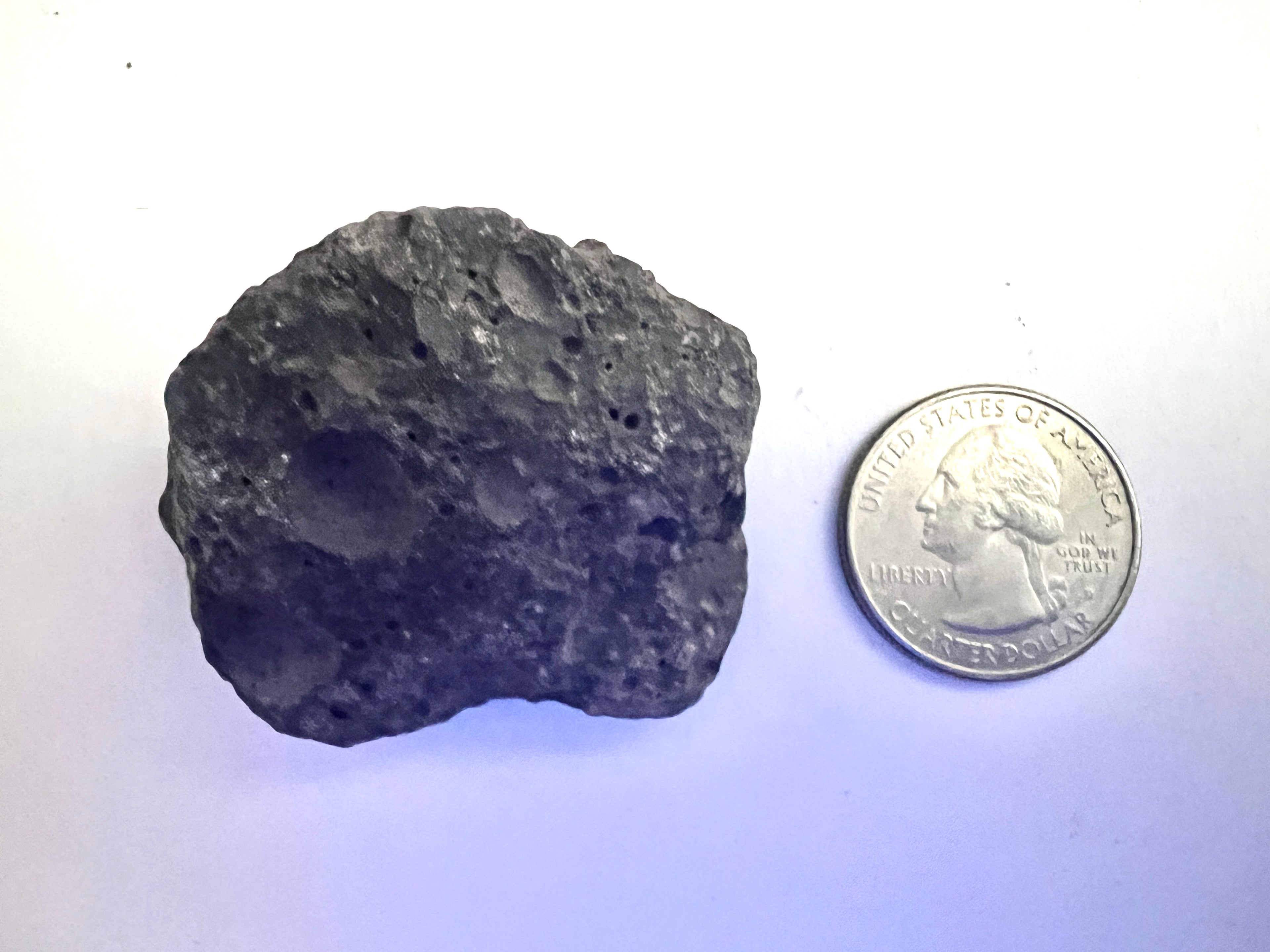 FAKE MOON ROCK - COMMEMORATIVE ARTIFACT #FM00034 - ILLINOIS