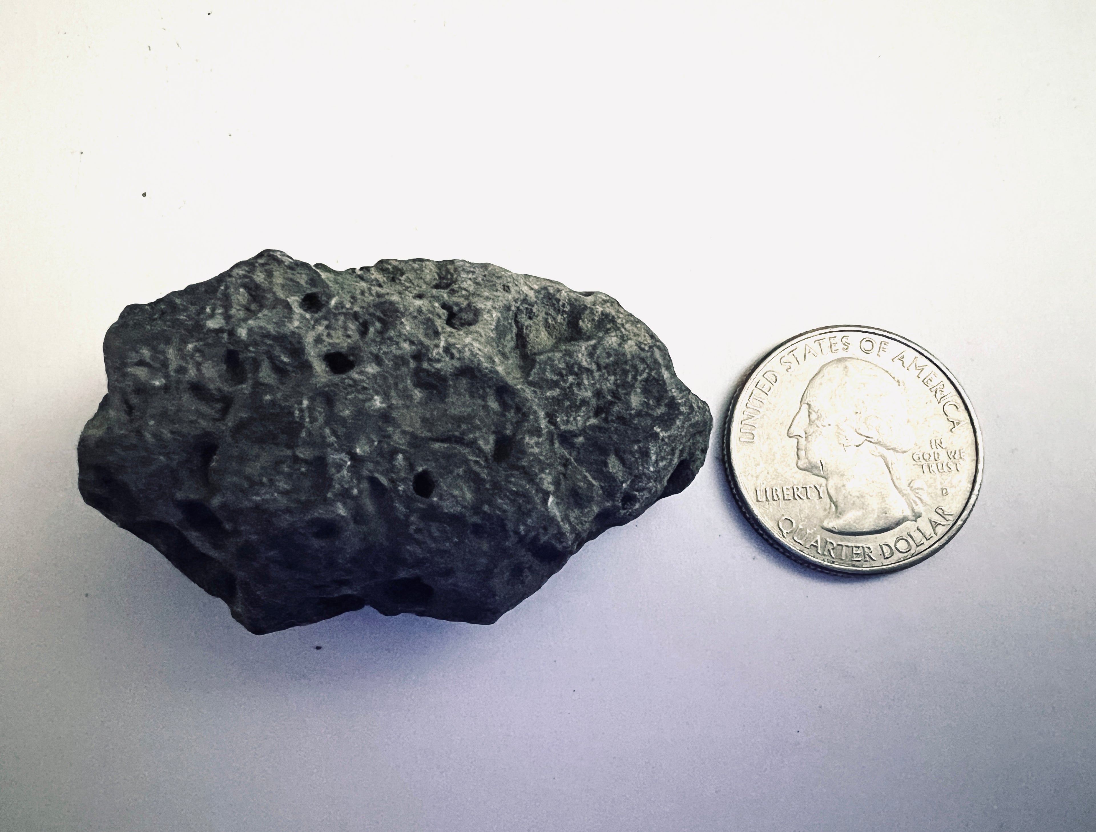 FAKE MOON ROCK - COMMEMORATIVE ARTIFACT #FM00036 - MASSACHUSETTS