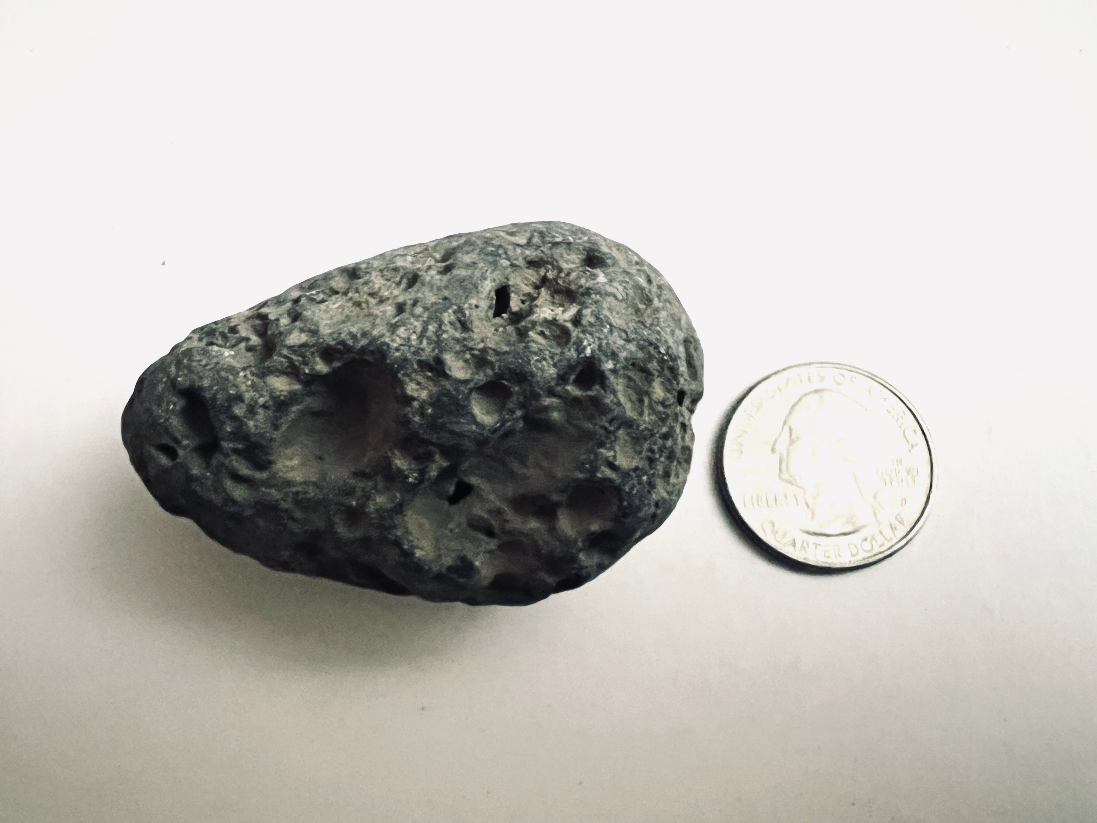 FAKE MOON ROCK - COMMEMORATIVE ARTIFACT #FM00042 - WISCONSIN