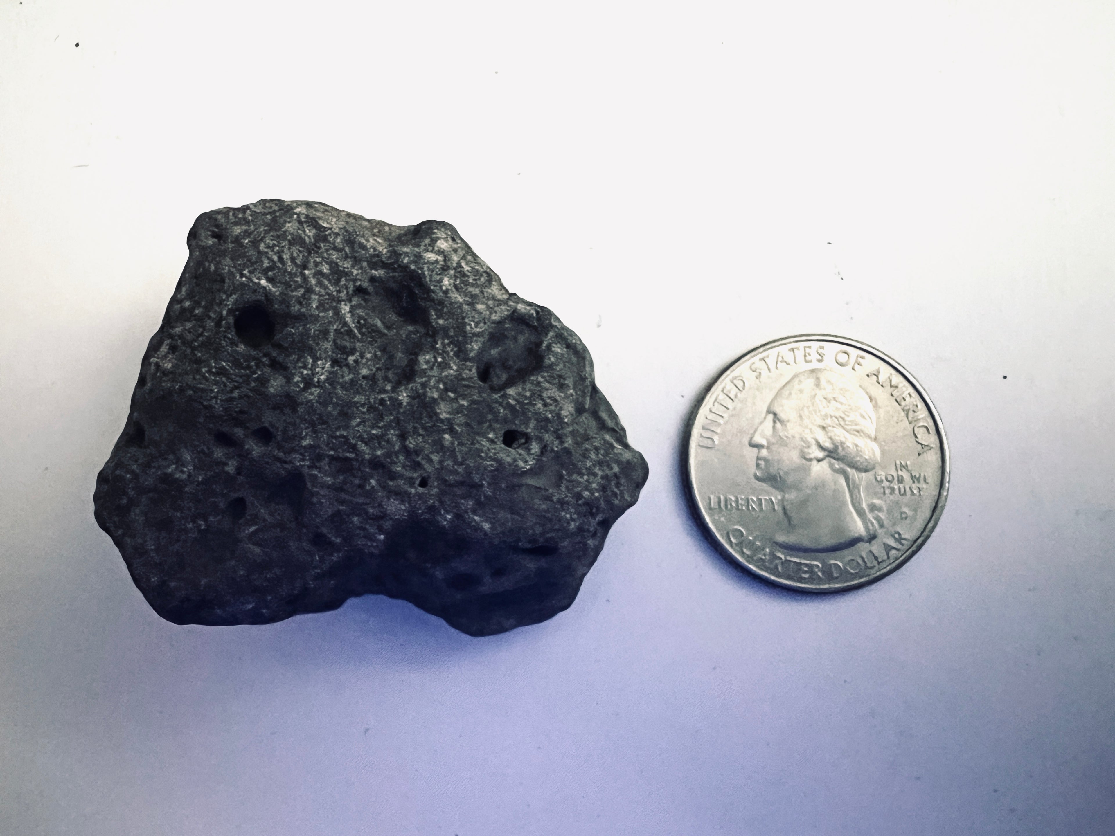 FAKE MOON ROCK - COMMEMORATIVE ARTIFACT #FM00044 - VIRGINIA