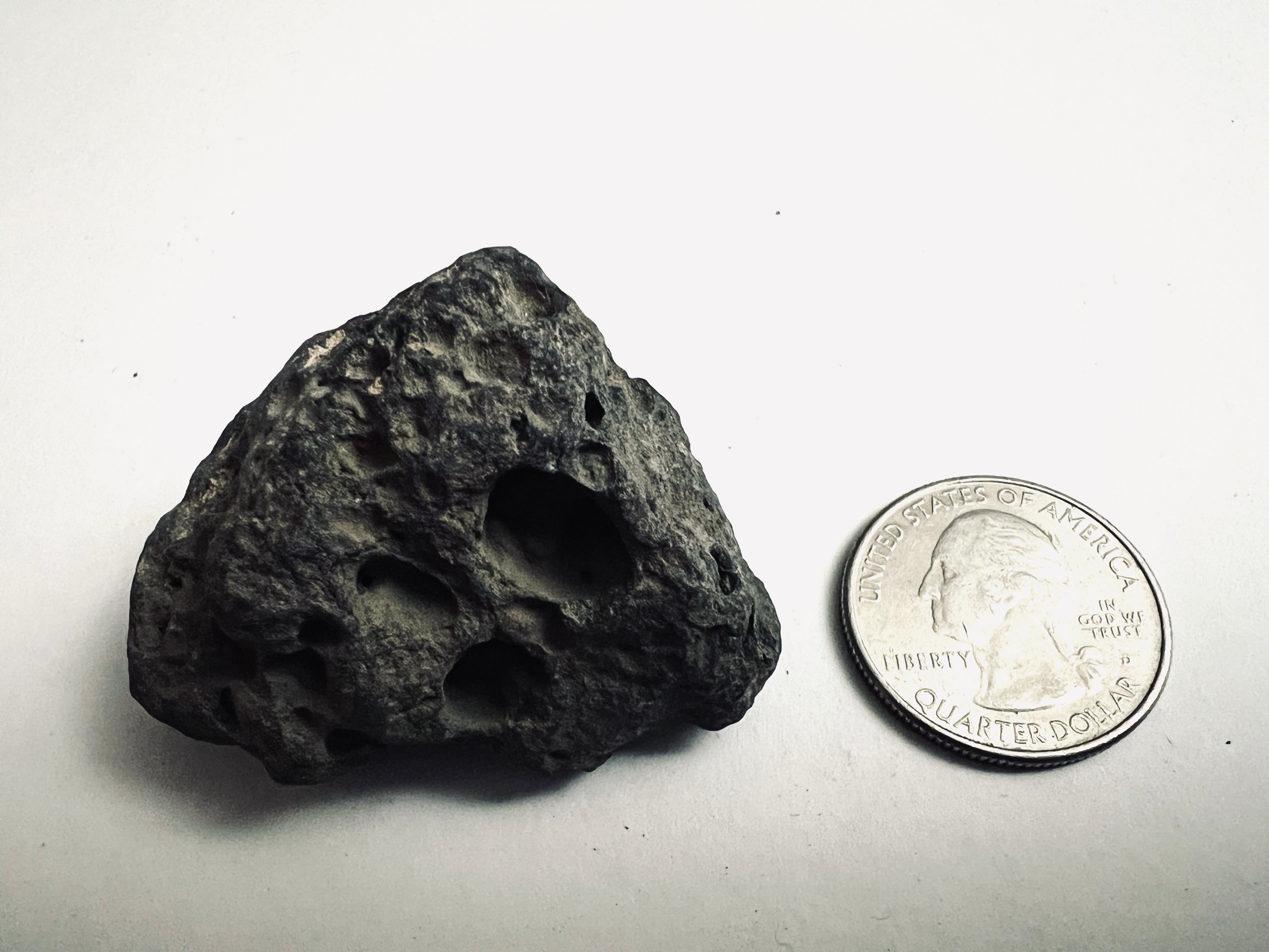 FAKE MOON ROCK - COMMEMORATIVE ARTIFACT #FM00047 - OKLAHOMA