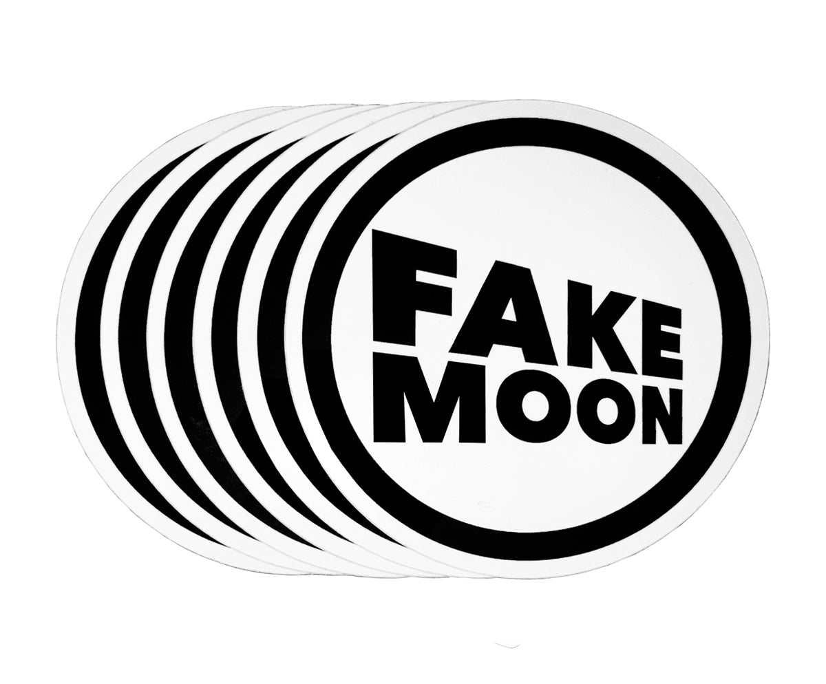 FAKE MOON - ECLIPSE LOGO STICKERS - 6 PACK